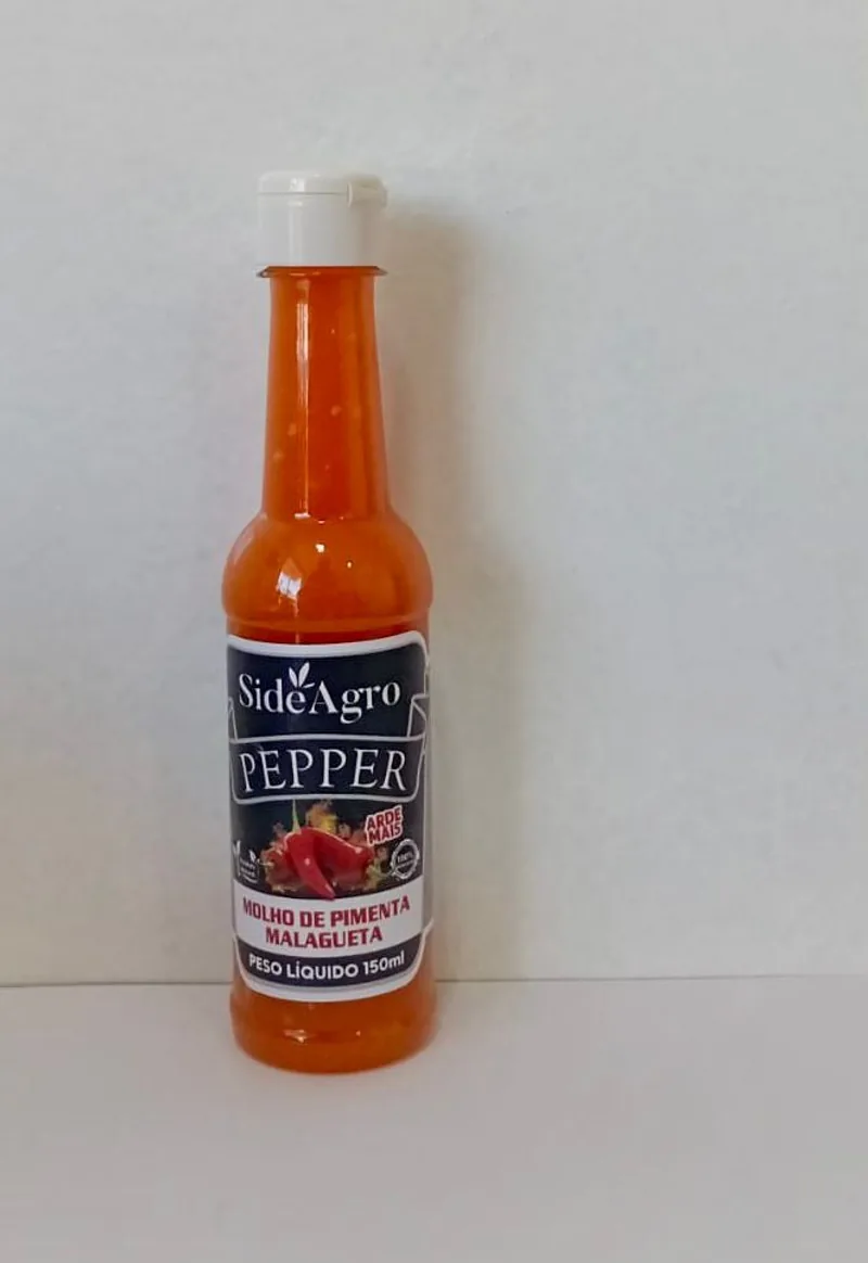 Molho de pimenta malagueta SideAgro, 150 ml