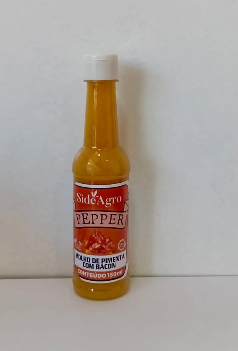 Molho de pimenta com bacon SideAgro, 150 ml